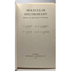 Molecular spectroscopy - methods and applications in Chemistry