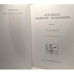 Atti delle "Giornate Sciachiane" Noli 26-27 aprile 1980- collanan...