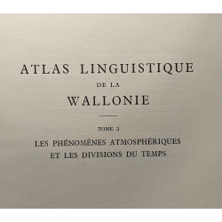 Atlas linguistique de la Wallonie - tableau géographique des...