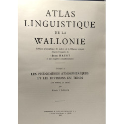 Atlas linguistique de la Wallonie - tableau géographique des...