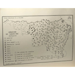 Atlas linguistique de la Wallonie - tableau géographique des...