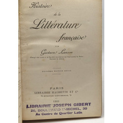 Histoire de la littérature française - 8e édition revue