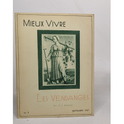 Lot de 4 revues "Mieux vivre": Boire avril 1936 / Les vendanges...