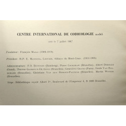 Bulletin codicologique - bibliographie courante des études...