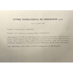 Bulletin codicologique - bibliographie courante des études...
