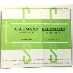 Allemand classe de 4e + classe de 3e février 1965 - livret destiné...