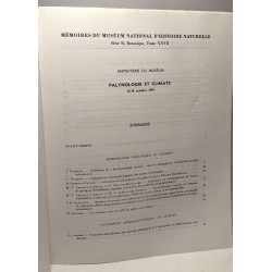 Palynologie et climats 16-18 Octobre 1979 - Série B botanique TOME...