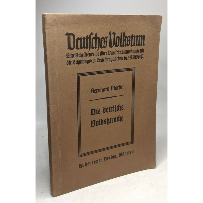 Die deutsche volkssprache
