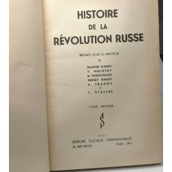 Histoire de la révolution russe - TOME PREMIER