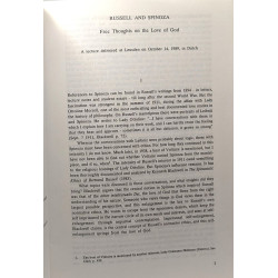 Russell and Spinoza - free thoughts on the love of God -...