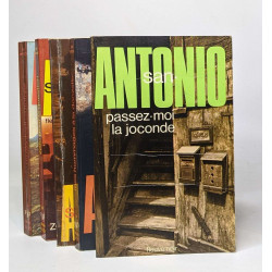 Lot de 5 romans San-Antonio: Zéro pour la question / Un os dans la...
