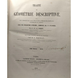 Traité de gémétrie descriptive suivi de la méthode des plans cotés...