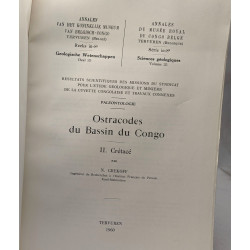 Ostracodes du Bassin du Congo II. Crétacé / Annales du musée royal...