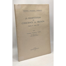 La manifestation de conscience en religion d'après le canon 530 -...