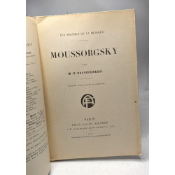 Moussorgsky. Deuxième édition revue et augmentée