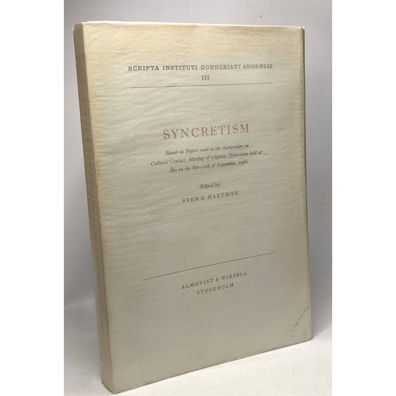 Syncretism - scripta instituti donneriani aboensis III