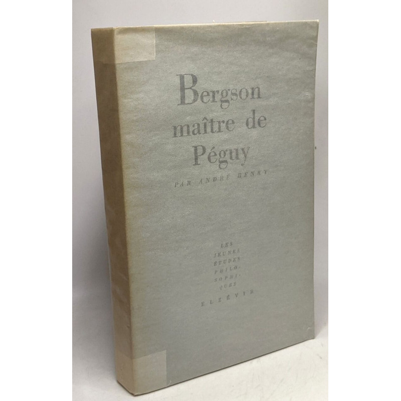 Bergson maître de Péguy