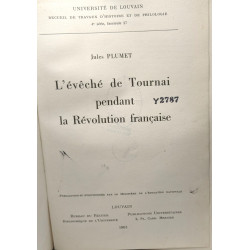 L'évêché de Tournai pendant la Révolution Française