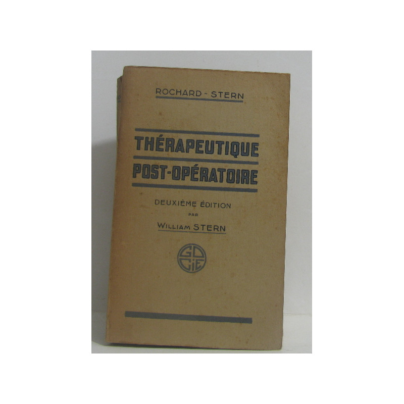 Thérapeutique post-opératoire