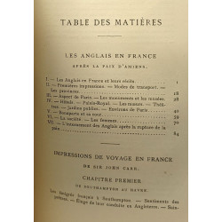 Les anglais en France après la paix d'Amiens - impressions de...