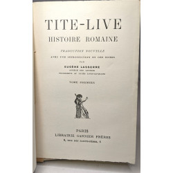 Histoire romaine - TOME PREMIER - traduction introduction et notes...