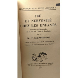 Jeu et nervosité chez les enfants / Bibliothèque de la revue Enfance