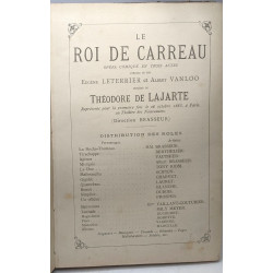 Le roi de carreau opéra comique - opéra comiqu en trois actes
