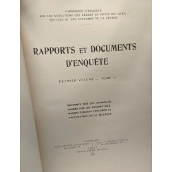 Rapports et documents d'enquête - Premier Volume - TOME II -...