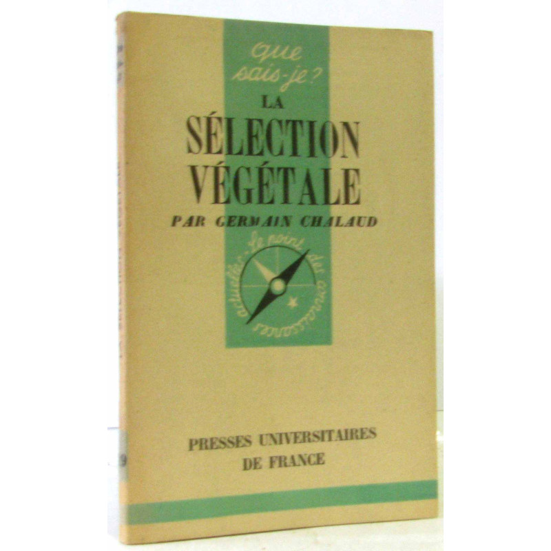 La sélection végétale