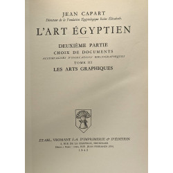 L'art égyptien - deuxième partie choix de documents accompagnés...