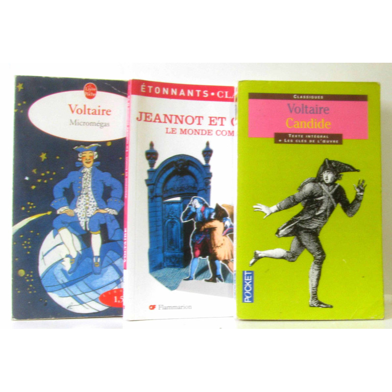 Lot de 3 livres: Jeannot et Colin le monde comme il va,...