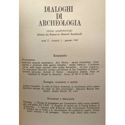 Dialoghi di archeologia - rivista quadrimestrale diretta da...