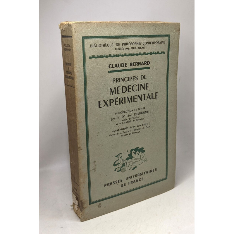 Principes de médecine expérimentale / Bibliothèque de philosophie...