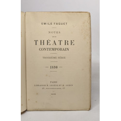 Notes sur le théâtre contemporain