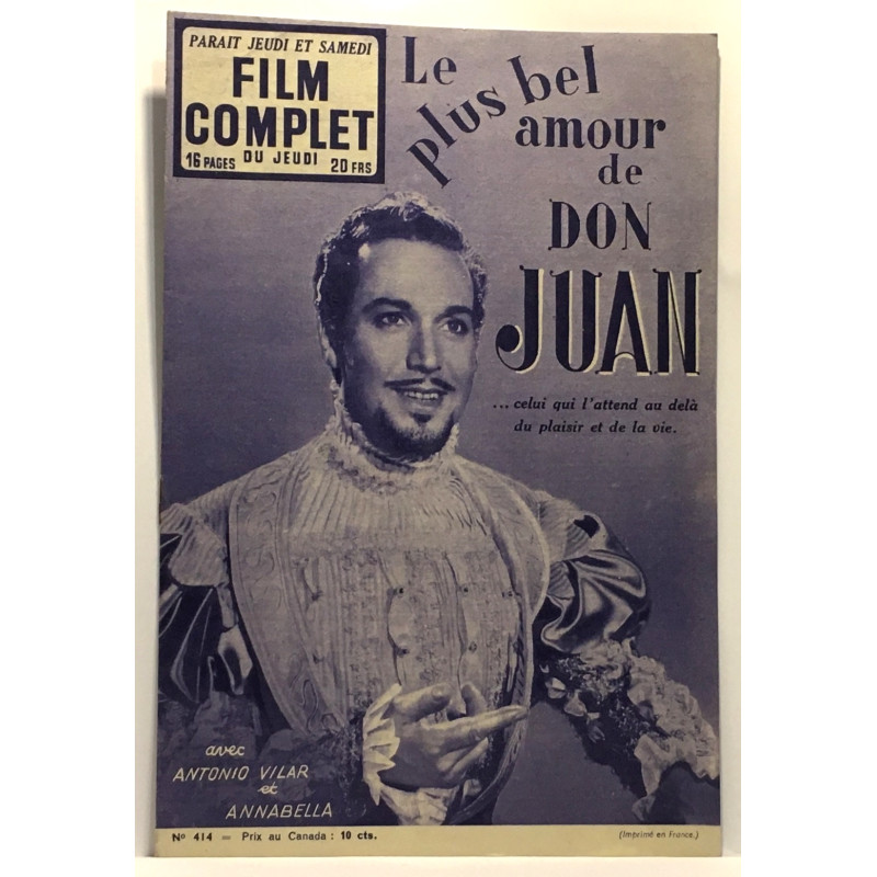 Le plus bel amour de Don Juan... celui qui l'attend au delà du...