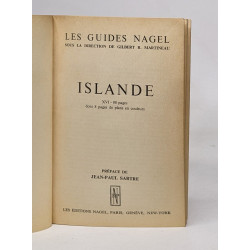 Les guides nagel - Islande - préface de jean-paul Sartre