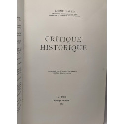 Eléments de critique historique