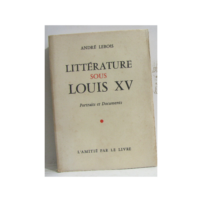 Littérature sous louis XV