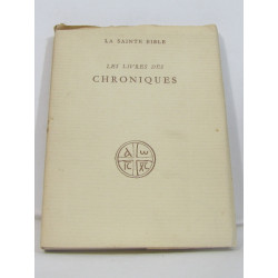 Les livres des chroniques -la sainte bible