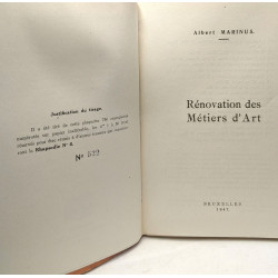 Rénovation des Métiers d'Art