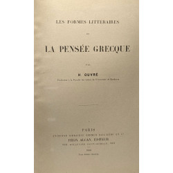 Les formes littéraires de la pensée grecque