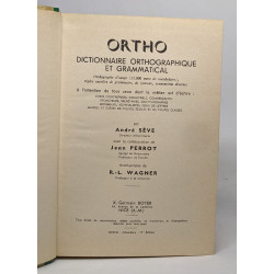 Ortho - dictionnaire orthographique et grammatical