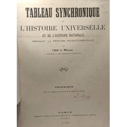 Tableau synchronique de l'Histoire universelle et de l'histoire...
