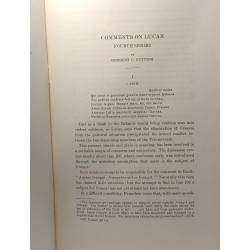 Comments on Lucan fourth series - Classical philology VOLUME 11...