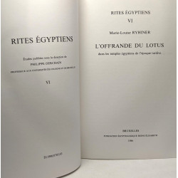 L'offrande du Lotus dans les temples égyptiens de l'époque tardive...
