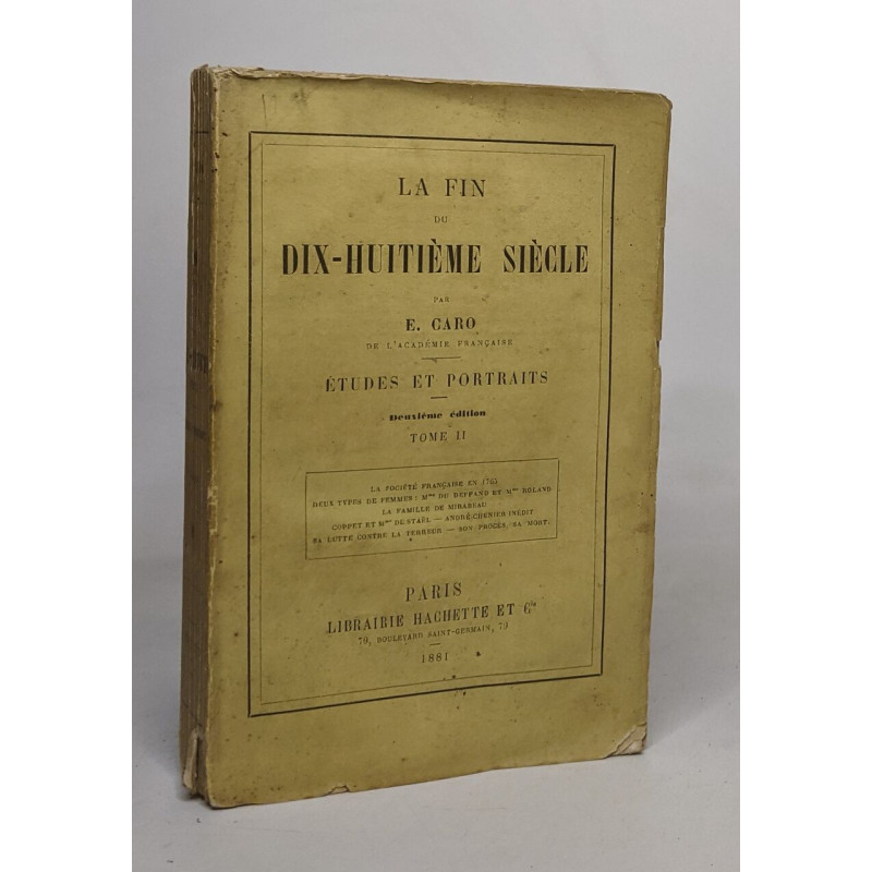La fin du dix-huitième siècle / tome II