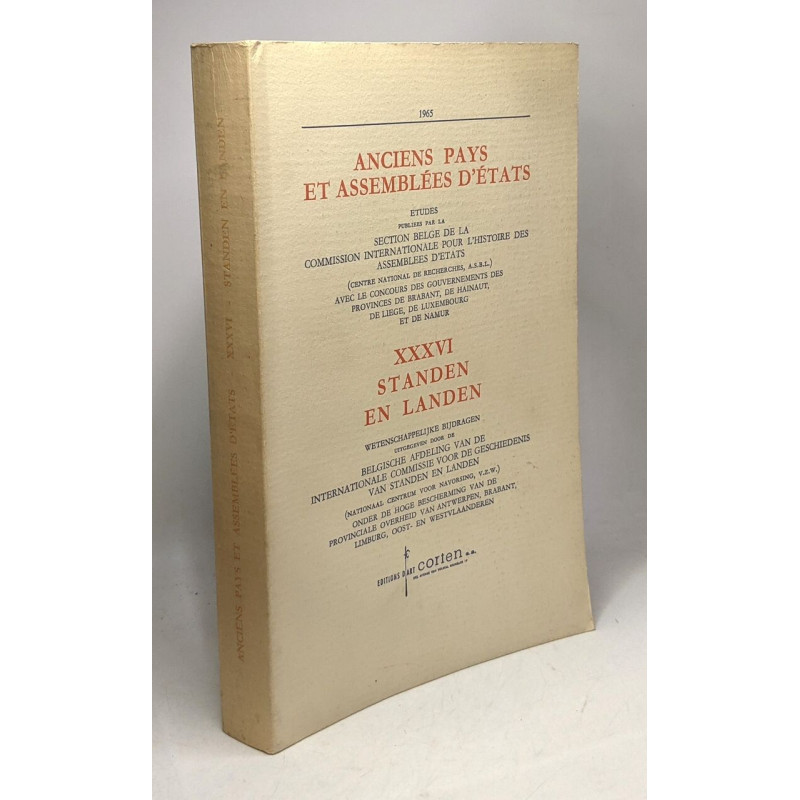 Anciens pays et assemblées d'états XXXVI Standen en Landen -...