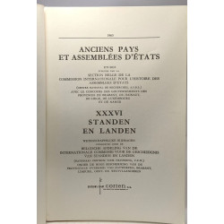 Anciens pays et assemblées d'états XXXVI Standen en Landen -...