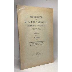 Mémoires du muséum national d'histoire naturelle - nouvelle série...