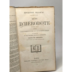 Récits d'Hérodote (texte grec) précédés d'un commentaire sur le...